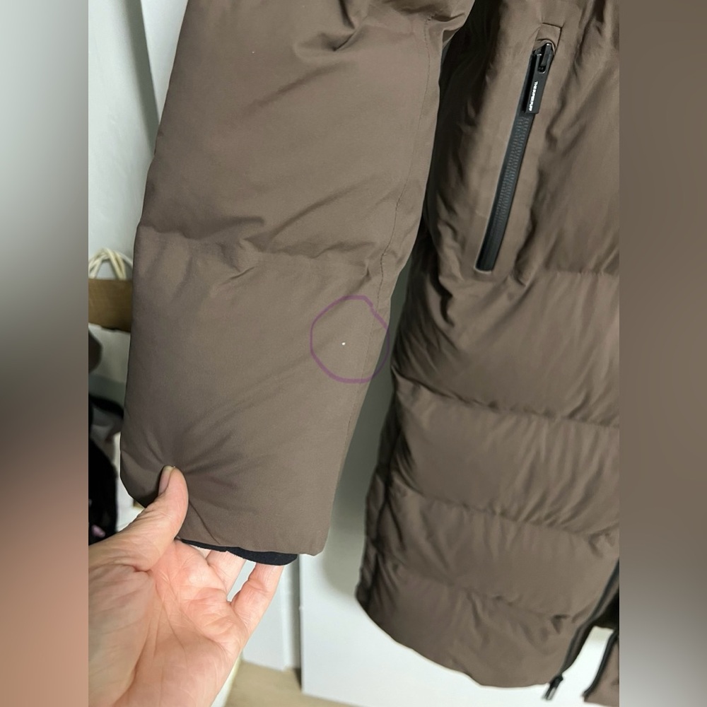Tna The Super Puff₂o™ Long - Rainstop™ Sz XS Rich Mocha Brown - Picture 14 of 15